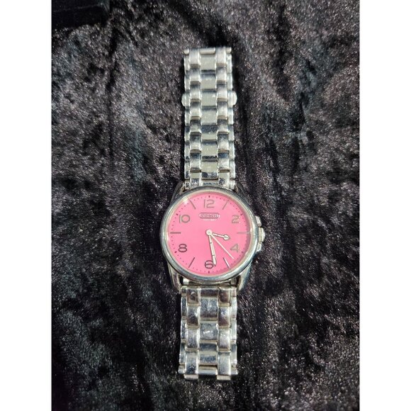 Coach Women’s Pink Dial Stainless Steel Bracelet Watch – Model CA.73.7.14.0751 - Picture 7 of 9